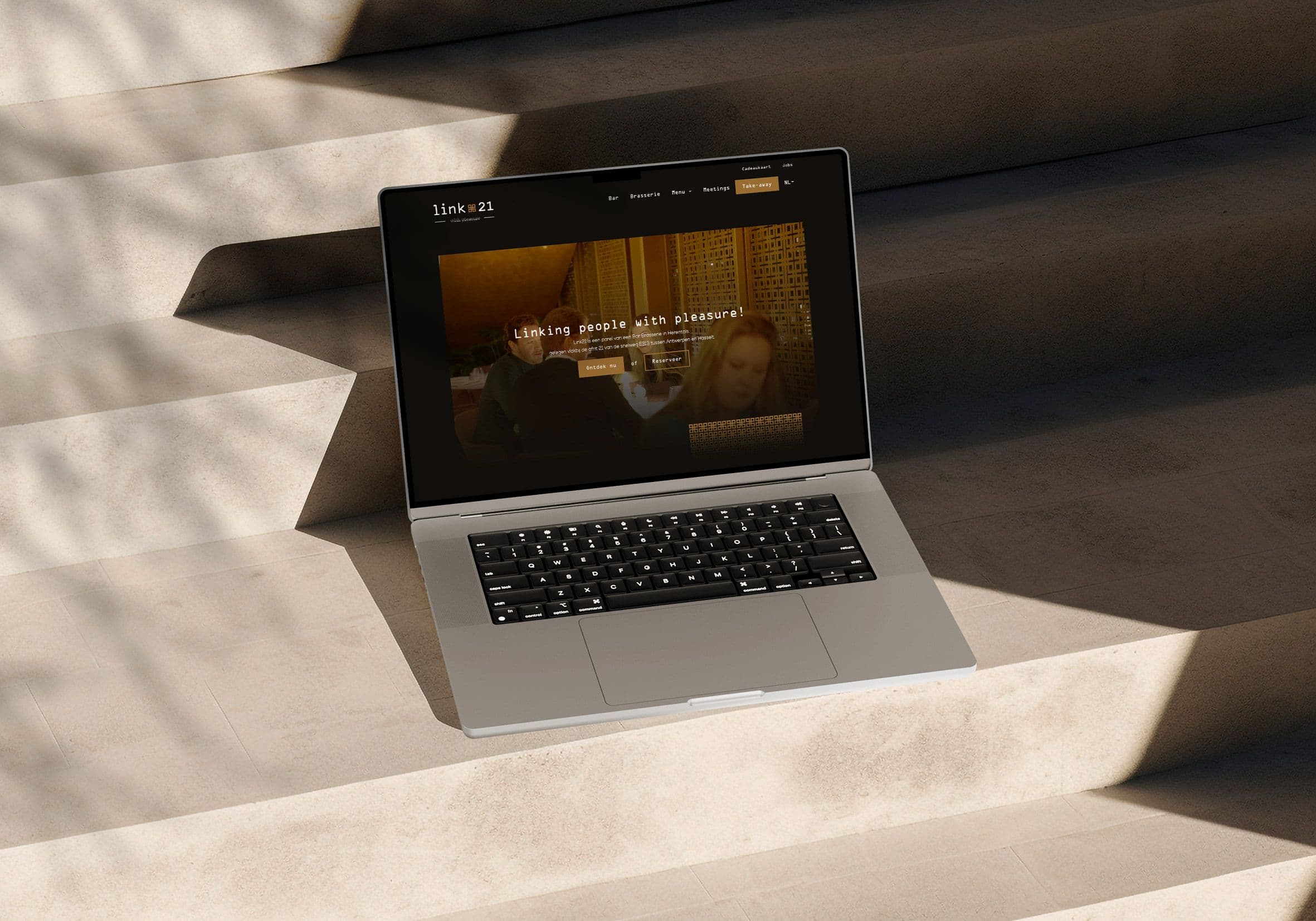 Een website die perfect matcht met de ervaring van link21